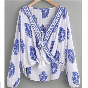 Boho Wrap blouse